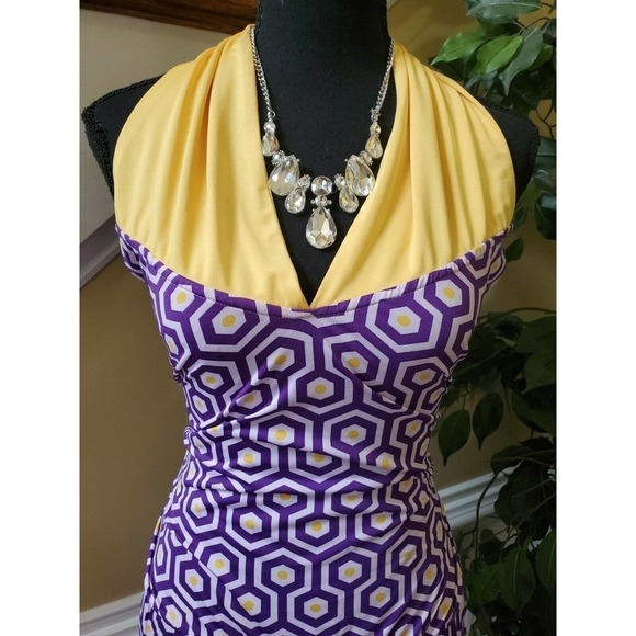 Mud Pie Leighton Halter Maxi Dress Size Large - Picture 2 of 15